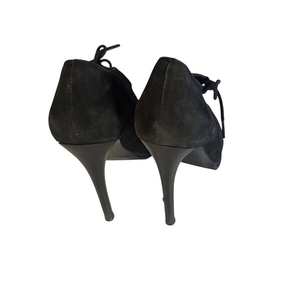 Diane Von Furstenberg suede leather black bootie size 7.5 M - Picture 4 of 6